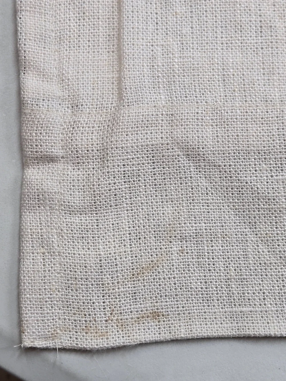 QUINCE Set Of 2 48x96 Heavyweight European Linen Blackout Curtains Sand 0139